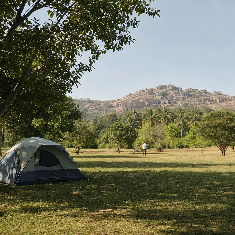 Green on every side — Arinaa Country Farms, Seegekote, Kanakapura