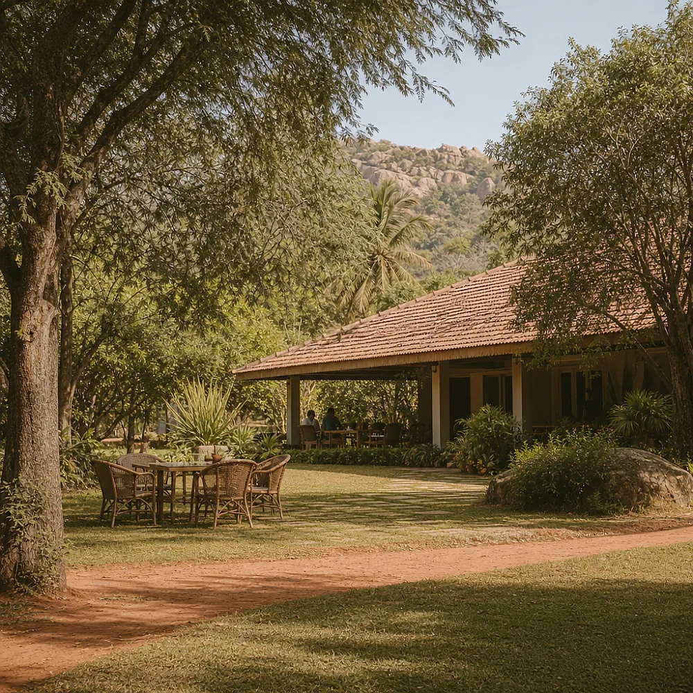 Cottages and shared ground — Bellevuee, Kanakapura Road
