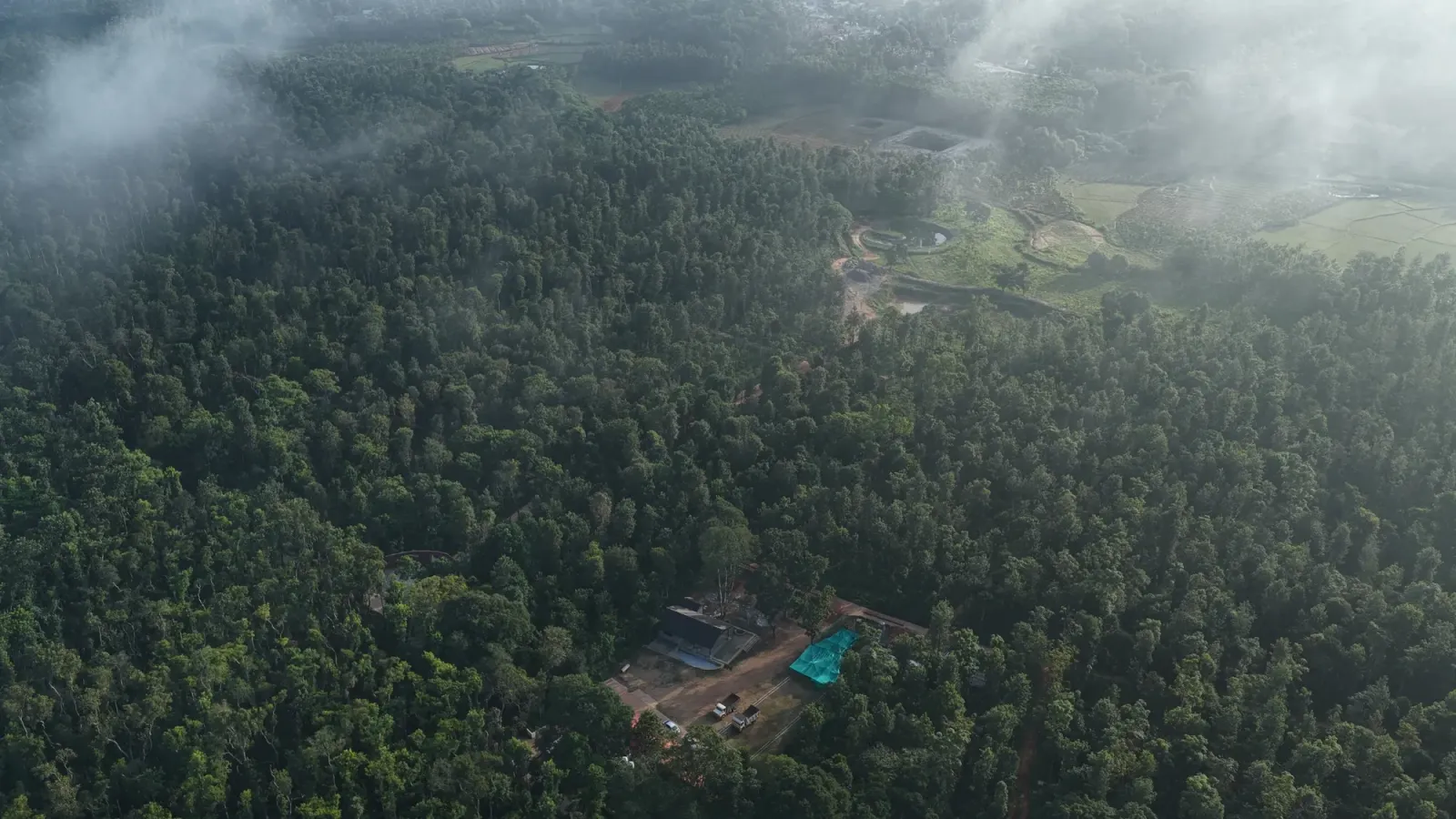 The four-acre resort and clubhouse at Rhythm of Soul, Sakleshpur