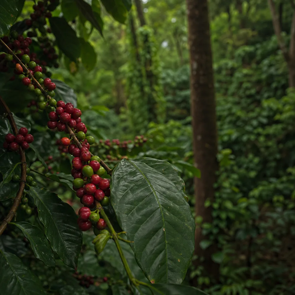 Shade-grown coffee — Whistling Woods, Ballupet, Sakleshpur