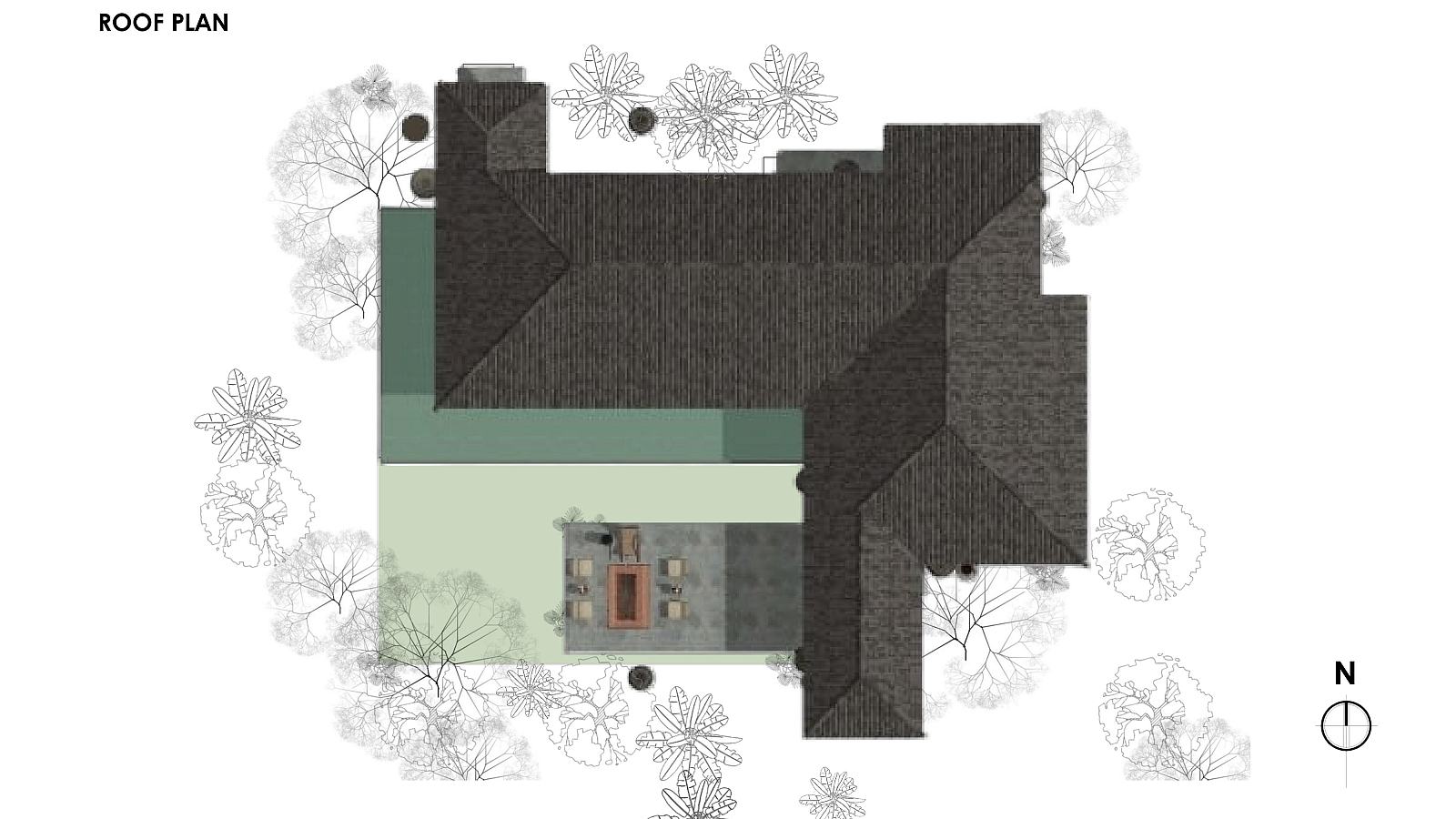 Forest Villa roof plan